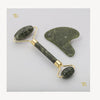 Gua Sha & Roller Set – Green Jade