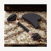 Gua Sha & Roller Set – Obsidian