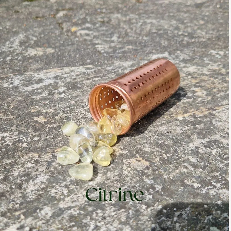Citrin-Edelstein für Vitalität, Aktivierung und positive Energie.